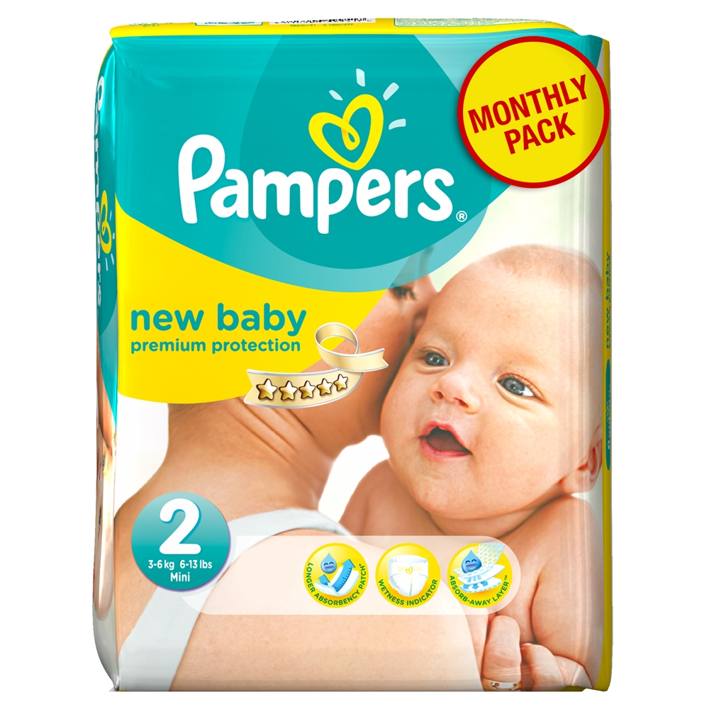 pampers no 2 monthly pack