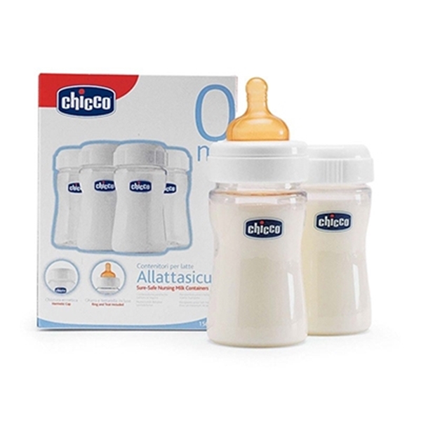 Picture of Chicco Μπουκάλια Διατήρησης Μητρικού Γάλακτος 4 τεμ. 0% BPA