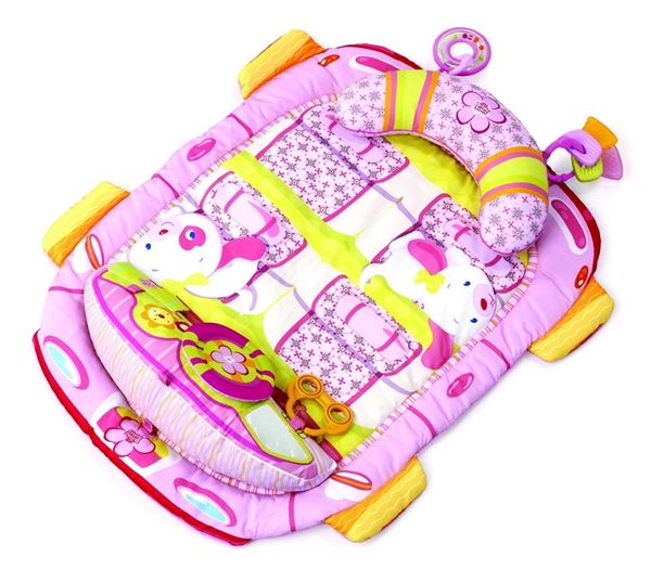 Picture of Bright Starts Γυμναστήριο Pink Tummy Cruiser Prop & Play Mat