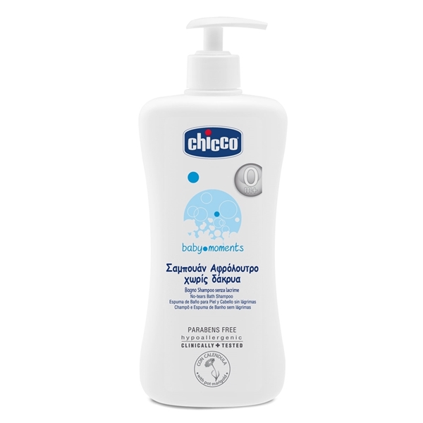 Picture of Chicco Baby Moments Απαλό Αφρόλουτρο Σαμπουάν 500ml