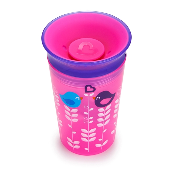 Munchkin Κύπελο Miracle 360° Deco Sippy Cup Pink Bird 266ml.