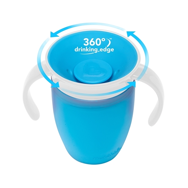 Munchkin Κύπελο Miracle 360° Trainer Cup Blue/White 207ml.