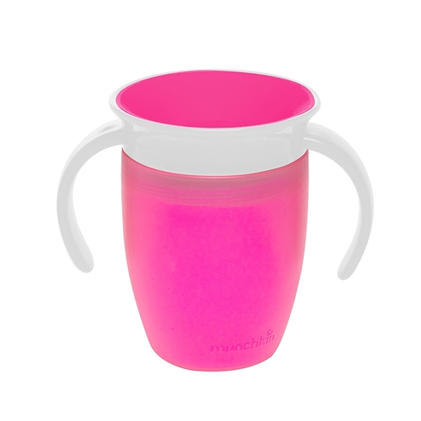 Munchkin Κύπελο Miracle 360° Trainer Cup Pink/White 207ml.