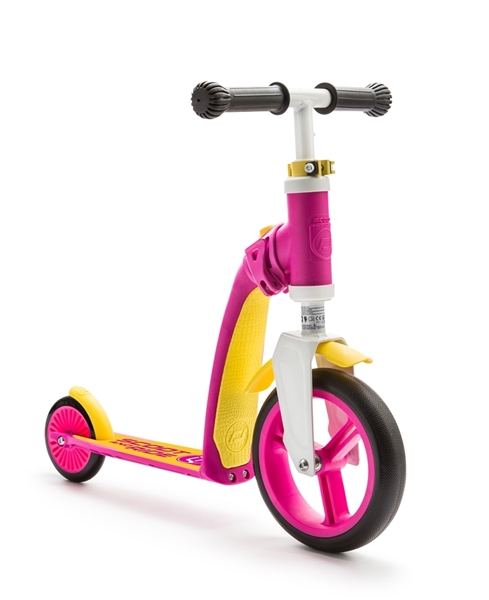 Scoot And Ride Ποδήλατο Ισορροπίας & Πατίνι 2 Σε 1 HighwayBaby Pink/Yellow