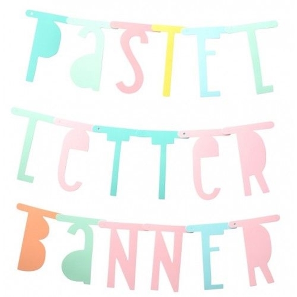 Picture of Letter banner: Pastel