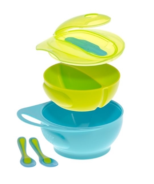 Picture of Brother Max Weaning Bowl Set – Σετ Μπωλ Απογαλακτισμού Σιέλ
