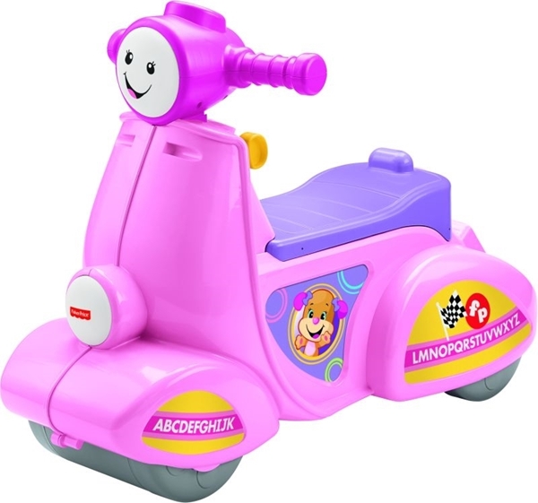Fisher Price Laugh & Learn Εκπαιδευτικό Scooter Smart Stages-Ροζ #DPV94