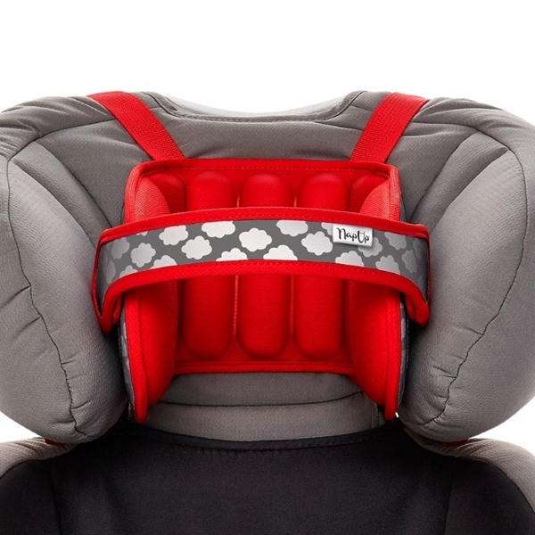 NapUp™ Μαξιλάρι στήριξης κεφαλιού για κάθισμα αυτοκινήτου 1-9 ετών, Κόκκινο