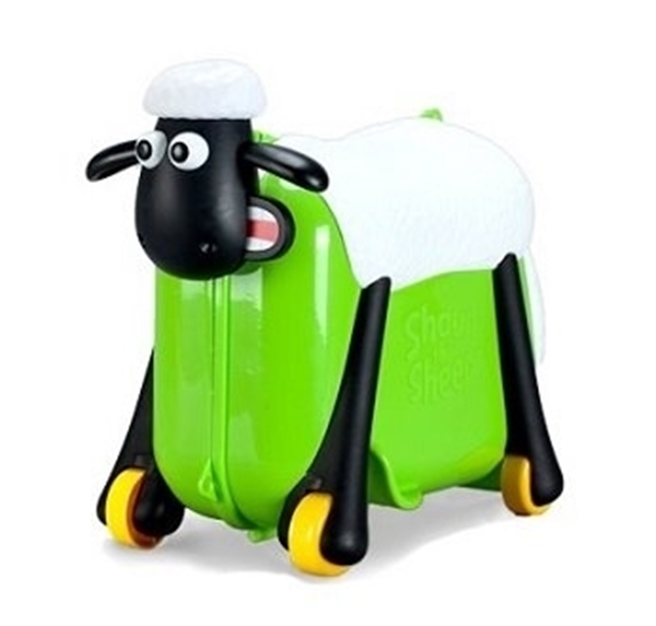 Shaun the Sheep βαλίτσα ταξιδιού, περπατούρα, παιχνιδόκουτο Green Ride