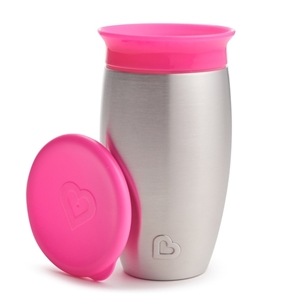 Picture of Munchkin Ανοιξείδωτο Ισοθερμικό Miracle 360° Sippy Cup 296ml Pink