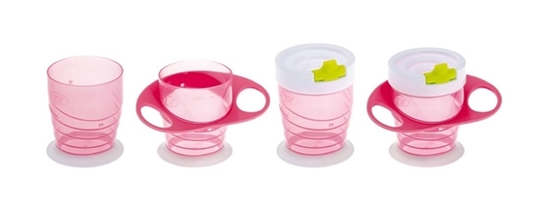 Picture of Brother Max Easy Hold Sippy Cup – Εκπαιδευτικό Ποτηράκι 4 σε 1 Pink