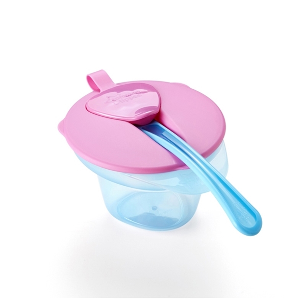 Picture of Tommee Tippee Cool and Mash Weaning Σετ - Μπωλ Απογαλακτισμού Ροζ