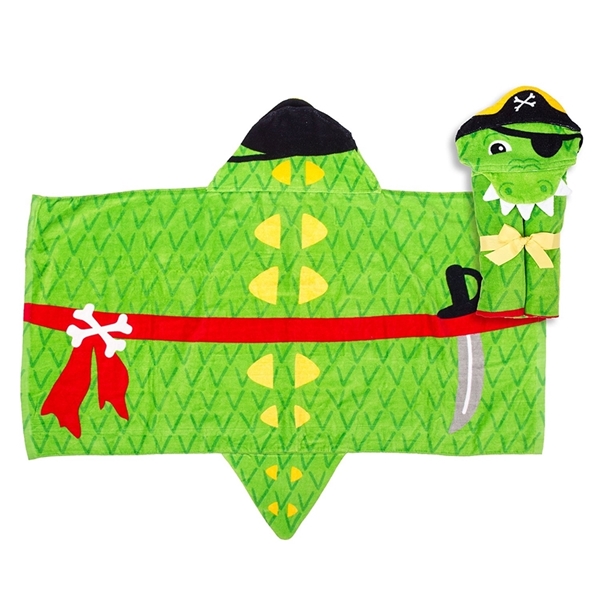 Picture of Παιδική πετσέτα με κουκούλα, Alligator