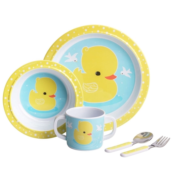 Picture of A Little Lovely Company Σετ Φαγητού, Yellow Duck