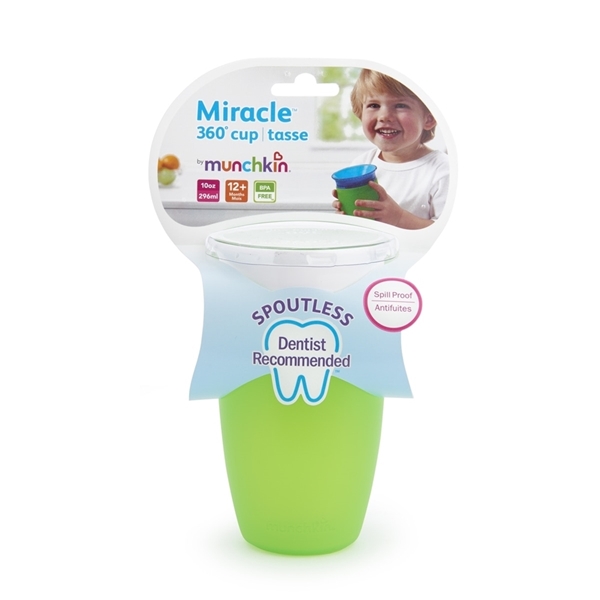 Picture of Munchkin Παιδικό Κύπελλο Miracle Sippy 12m+, 296ml, Πράσινο