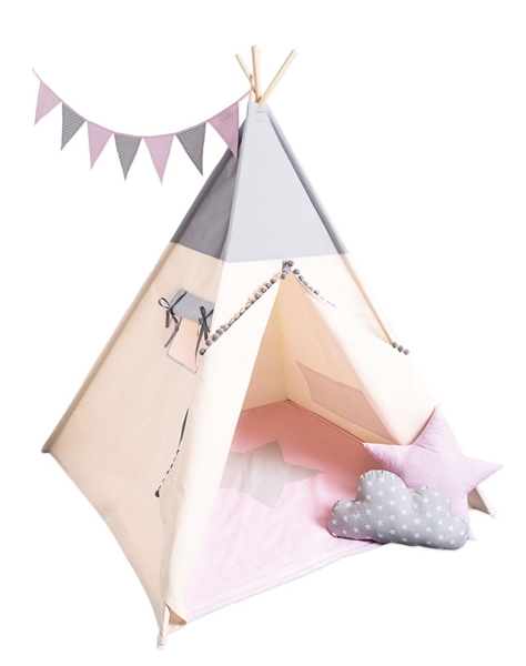 CozyDots Παιδική σκηνή Tepee Tent Grey Girl