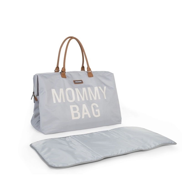 Childhome Τσάντα Αλλαγής Mommy Bag Big Grey Off White 