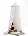 CozyDots Παιδική Κουνουπιέρα Canopy Tent Grey Frill