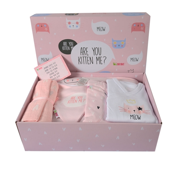 Minene Unique Gift Box Kitten - Light Pink