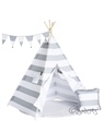 CozyDots Παιδική σκηνή Tepee Tent Grey Stripes