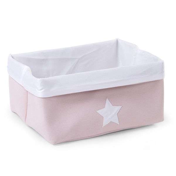 Childhome Κουτί Αποθήκευσης Καμβάς Pink White