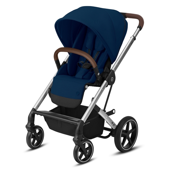 Cybex Βρεφικό Καρότσι Balios S Lux, Navy Blue (Silver Frame)