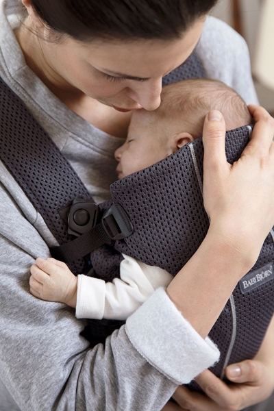 BabyBjorn μάρσιπος Mini 3D Mesh, Anthracite