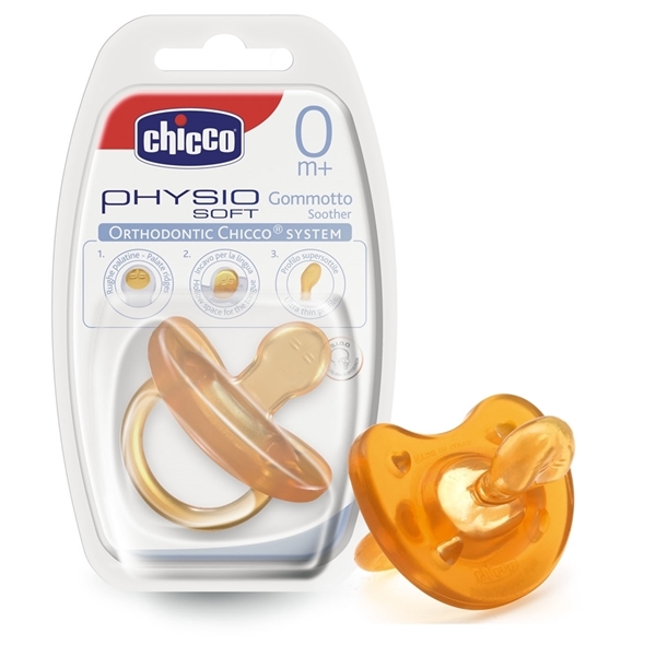 Chicco Πιπίλα Όλο Καουτσούκ Physio Soft 0m+