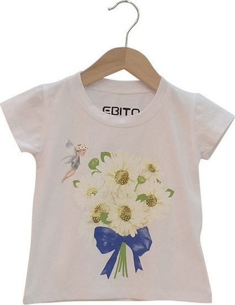Εβίτα Fashion Μπλούζα Με Λουλούδια Λευκή