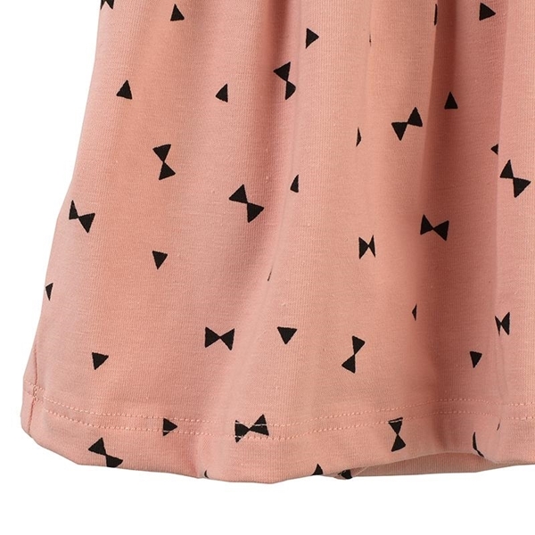 Καρφιτσωμένος Γάτος - Βρεφικό Φόρεμα με Ενσωματωμένο Κορμάκι & Μοτίβο Γεωμετρικά Τρίγωνα