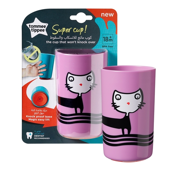 Tommee Tippee - No Knock  Super Cup, 300ml Μωβ