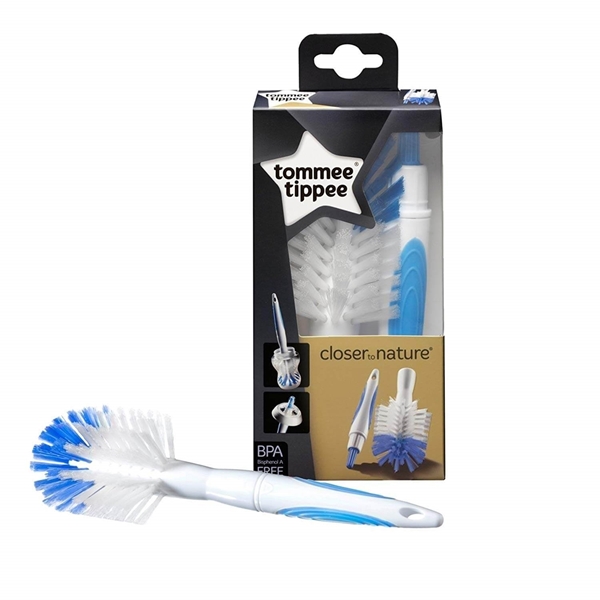 Tommee Tippee - Closer to Nature Βούρτσα καθαρισμού μπιμπερό & θηλών, Μπλέ