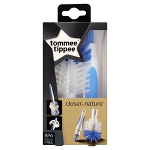 Tommee Tippee - Closer to Nature Βούρτσα καθαρισμού μπιμπερό & θηλών, Μπλέ