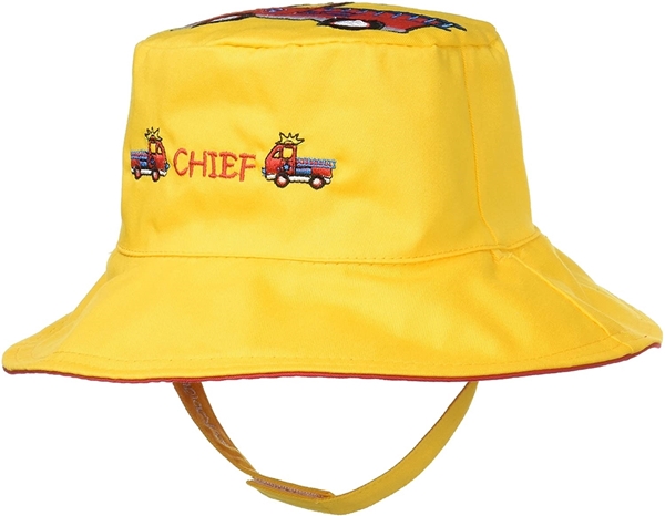  FlapJackKids Αντηλιακό Καπέλο Διπλής Όψης UPF 50+ Πυροσβεστικό/Περιπολικό 