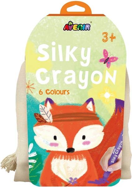 Avenir - Πουγκάκι με 6 Μεταξένια Κραγιόνια Silky Crayons Fox