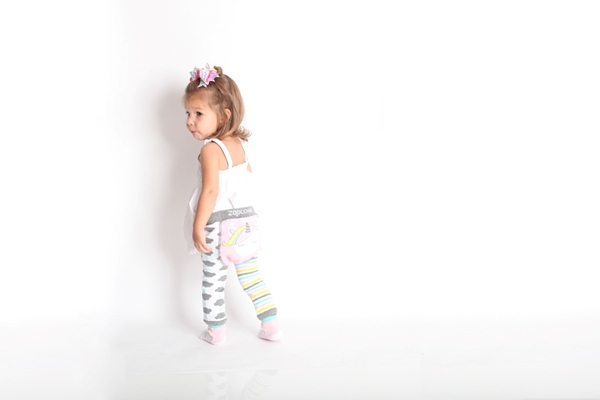 Zoocchini - Grip+Easy Παντελόνι για Μπουσούλιμα & Κάλτσες – Allie the Alicorn