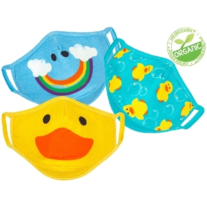 Zoocchini Σετ 3 Παιδικές Μάσκες – Duck Multi