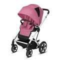 Cybex Βρεφικό Καρότσι Talos S Lux, Magnolia Pink (Silver Frame)