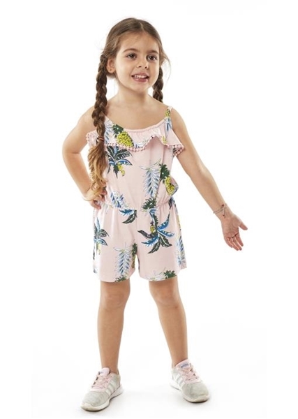 Εβίτα Fashion Παιδική Ολόσωμη Φόρμα Σορτς Με Ανανά, Ροζ