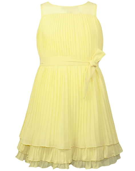 Energiers Φόρεμα Πλισέ Με Ζώνη, Κίτρινο