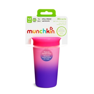 Munchkin Κύπελο Miracle 360° Color Changing Cup Pink 296ml.