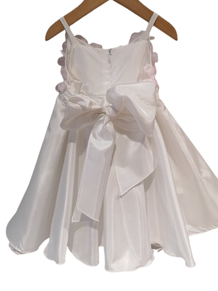 NEONATO Ρομαντικό Αμπιγιέ Φόρεμα Κλος Για Ενός Έτους, Λευκό Ροζ