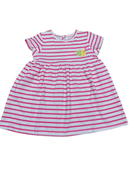 Zippy Bebe Φόρεμα Για Κορίτσι Ψαράκι Ριγέ, Ροζ