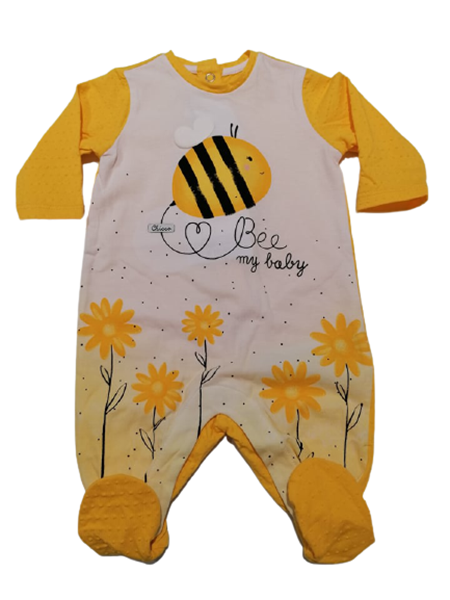  Chicco Εποχιακό Φορμάκι Για Νεογέννητο Κορίτσι Μέλισσες, Κίτρινο