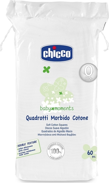 Chicco Μαντηλάκια από Μαλακό Βαμβάκι 60τεμ.