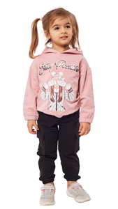  Εβίτα Fashion Παιδικό Σετ Φόρμας Stay Positive, Ροζ 