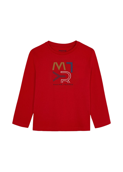 Mayoral Παιδική Μπλούζα Βασική ECOFRIENDS Για Αγόρι, Κόκκινο