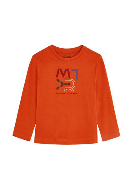 Mayoral Παιδική Μπλούζα Βασική ECOFRIENDS Για Αγόρι, Πορτοκαλί