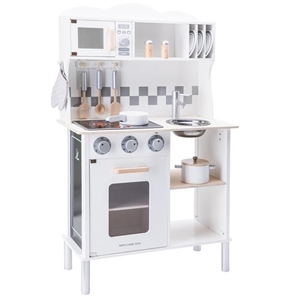 New Classic Toys Ξύλινη Κουζίνα Electric Cooking White