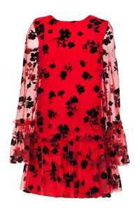 M&B Fashion Φόρεμα Με Τούλι Για Κορίτσι, Κόκκινο 